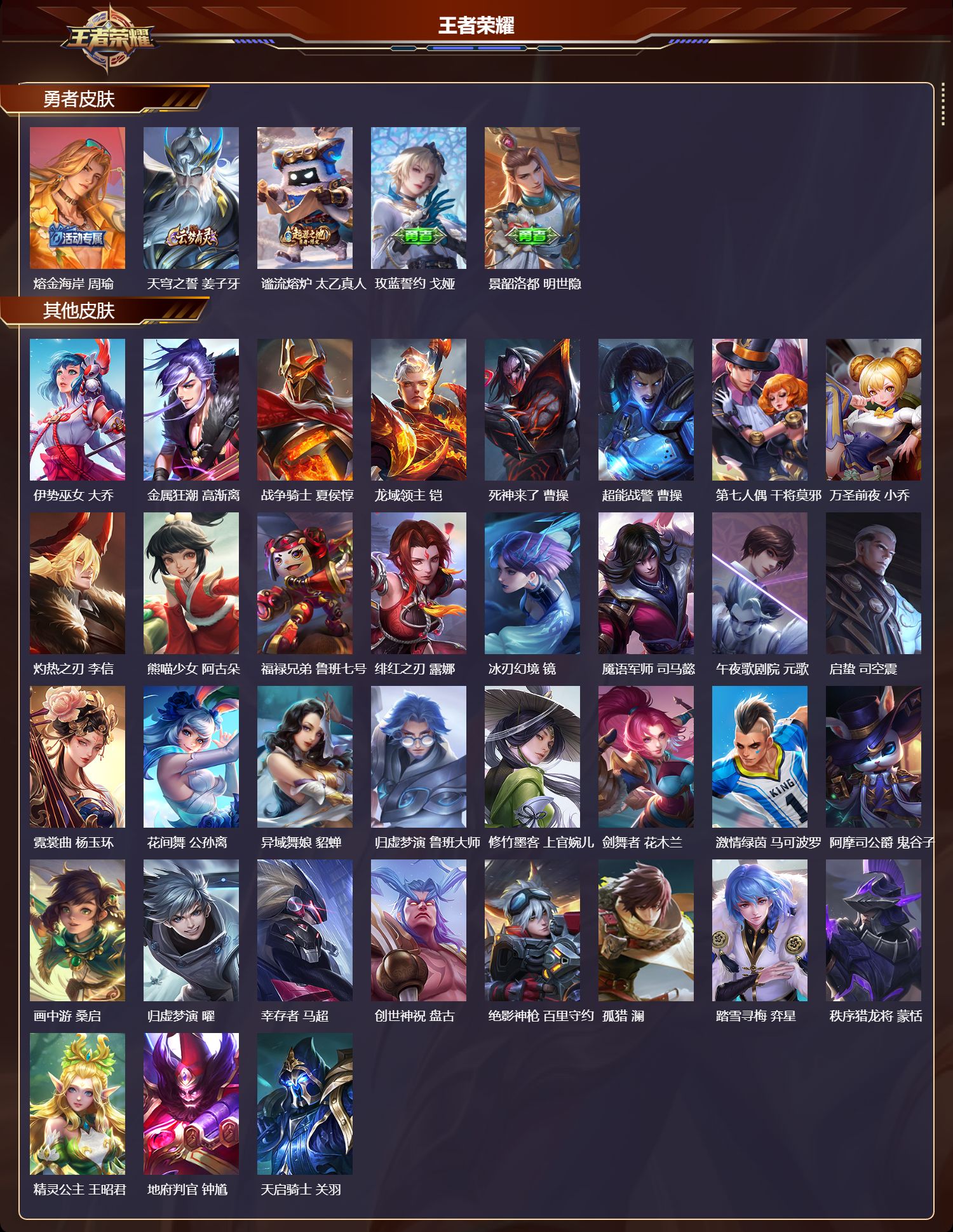 WZMK3463246王者荣耀账号详情图4