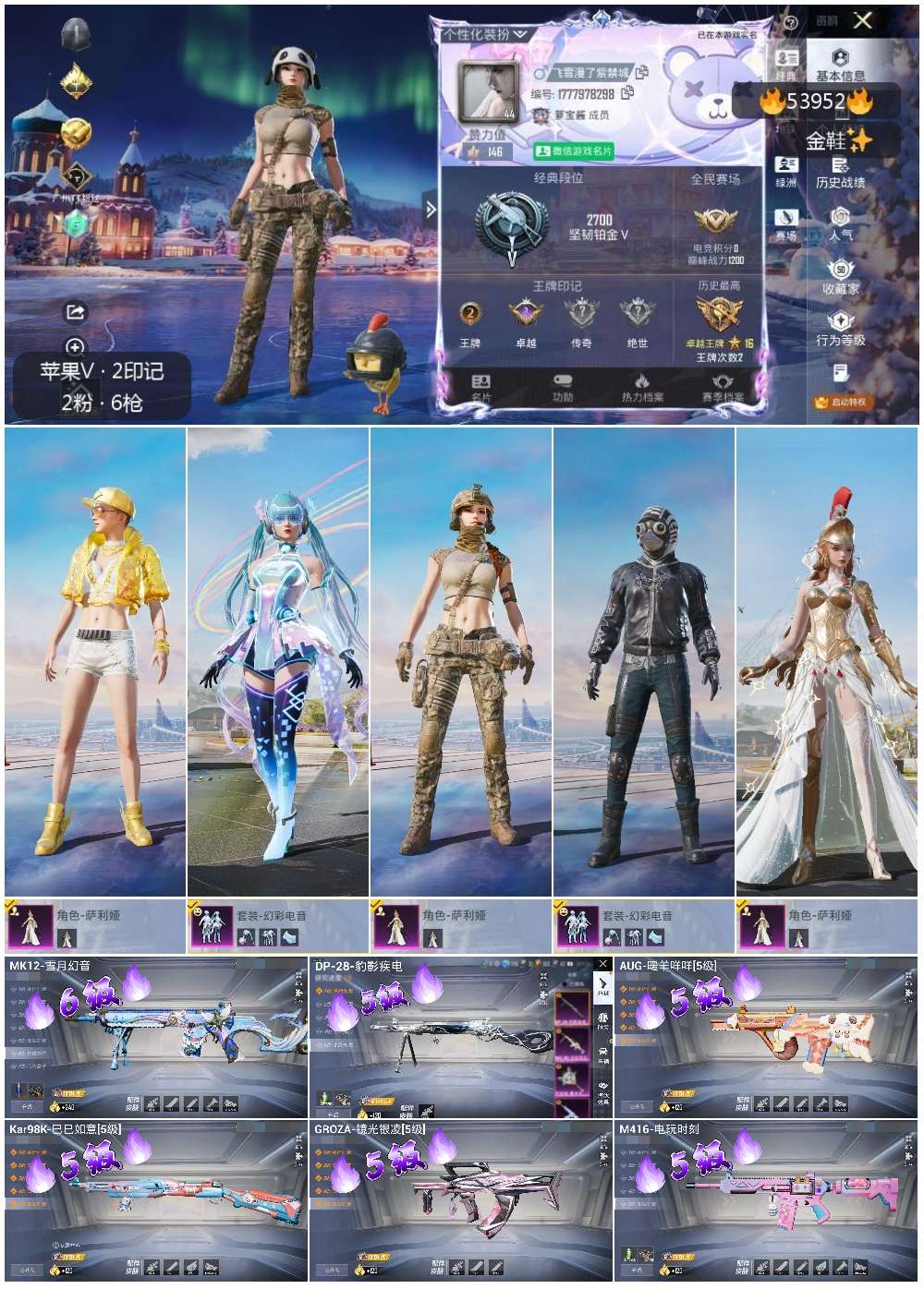 HPSJ3445127和平精英账号详情图2