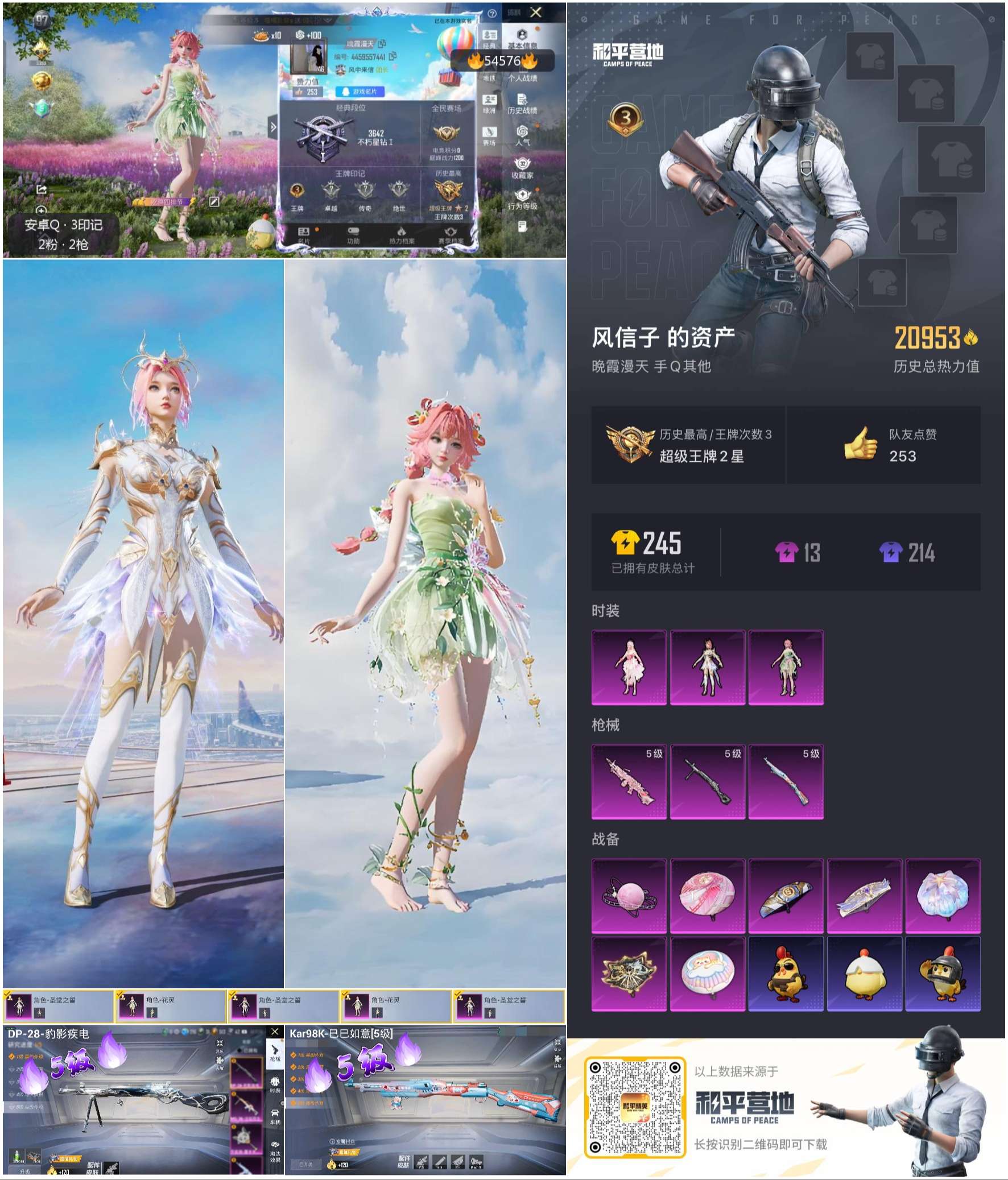 HPSJ3448363和平精英账号详情图2