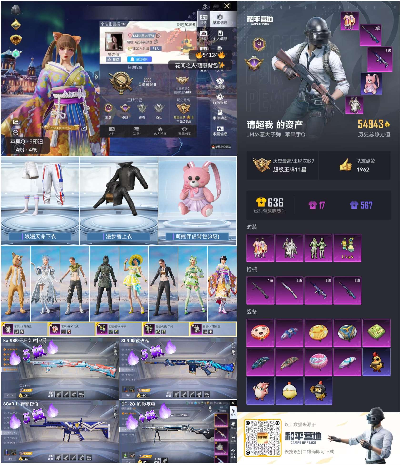 HPSJ3444989和平精英账号详情图4