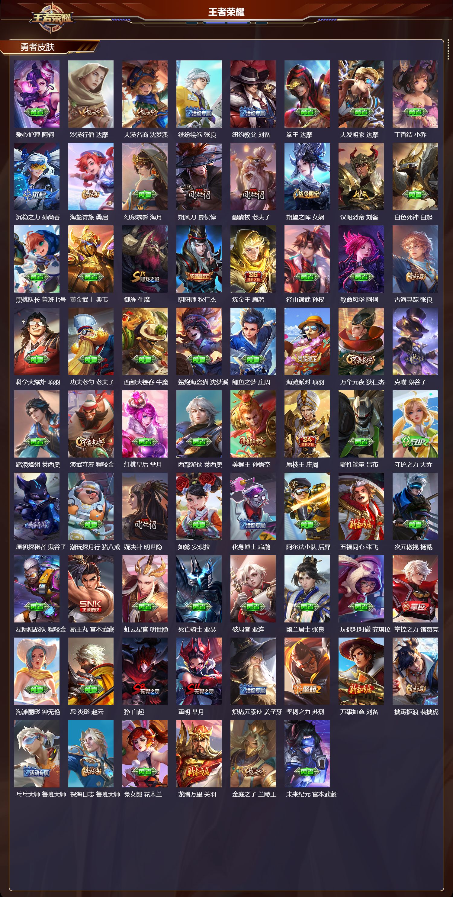 WZQM3474283王者荣耀账号详情图4