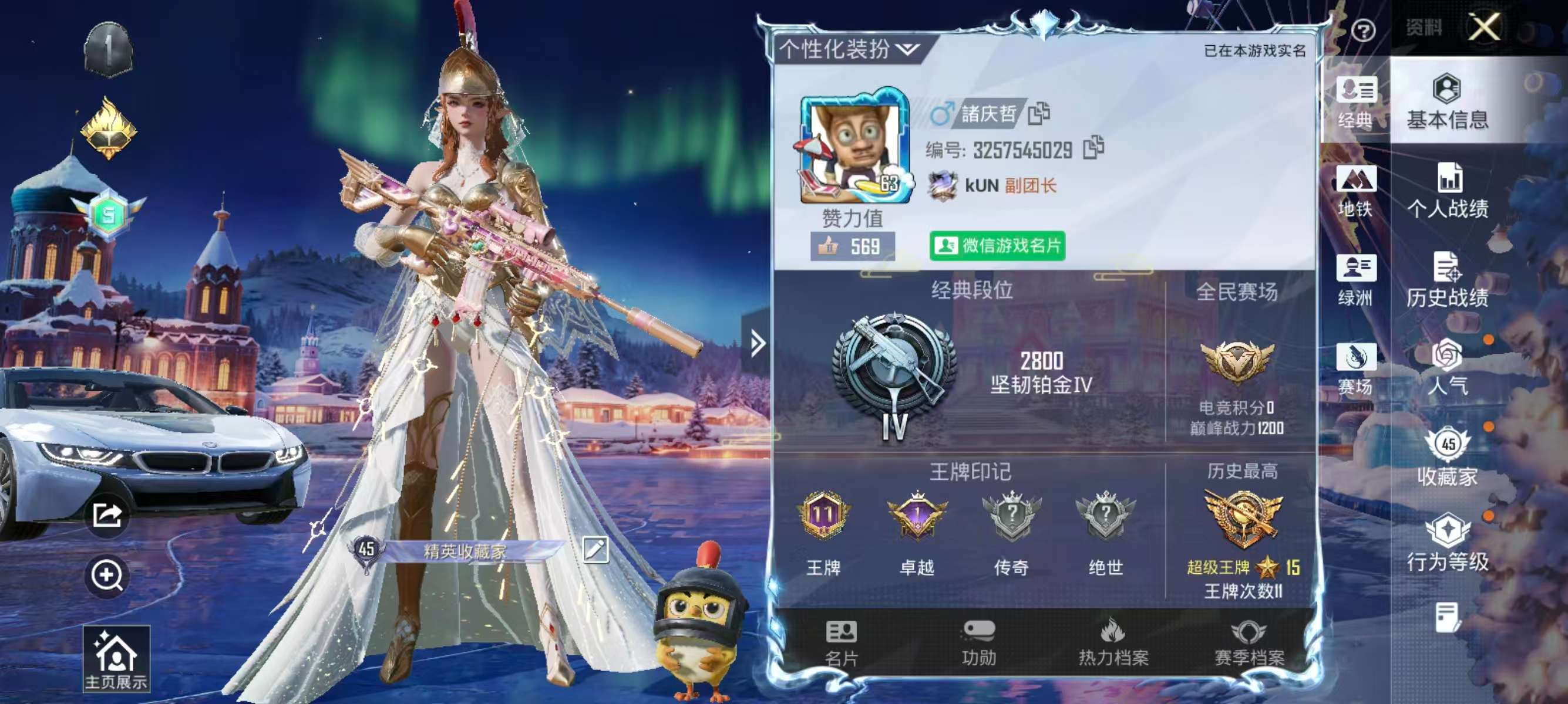 HPSJ3444993和平精英账号详情图2