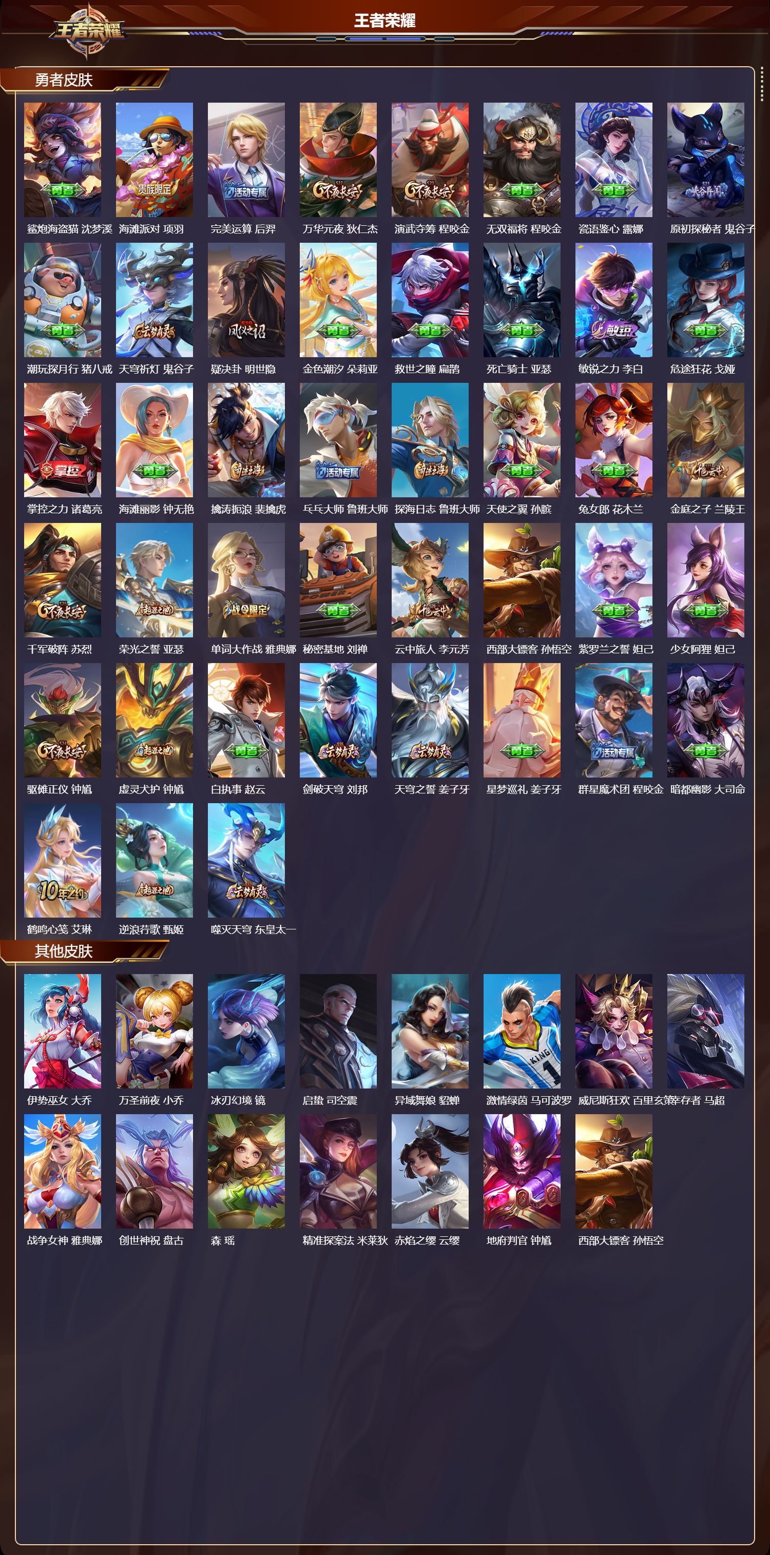 WZMK3463254王者荣耀账号详情图3