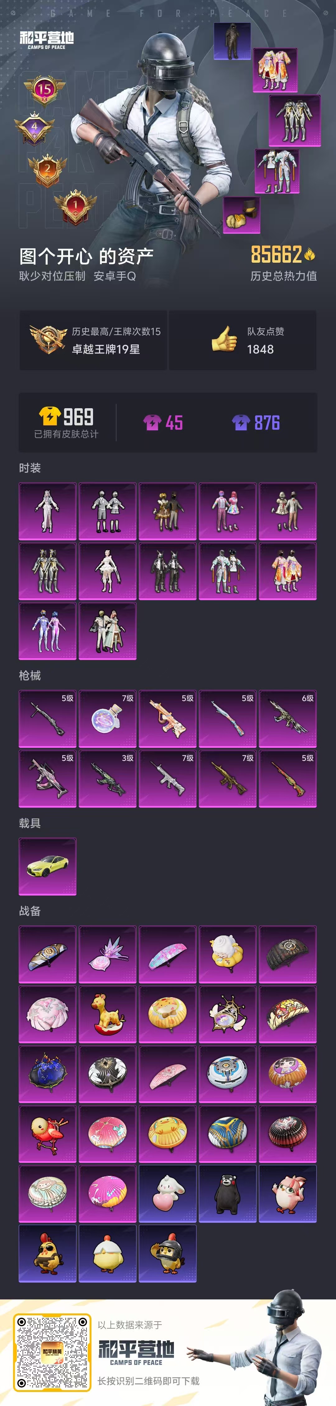 HPSJ3444937和平精英账号详情图4