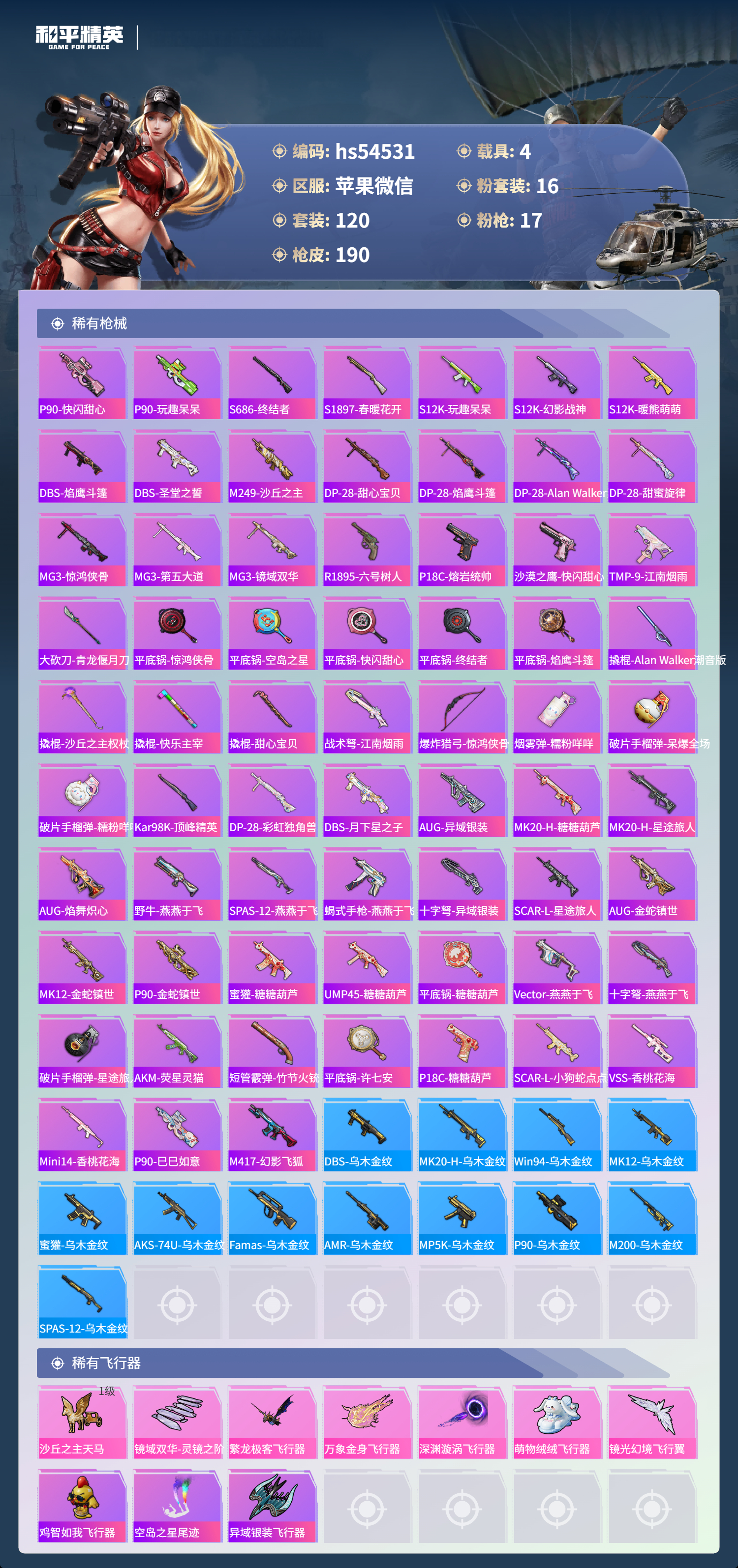 HPSJ3444945和平精英账号详情图9 HPSJ3444945和平精英账号详情图9