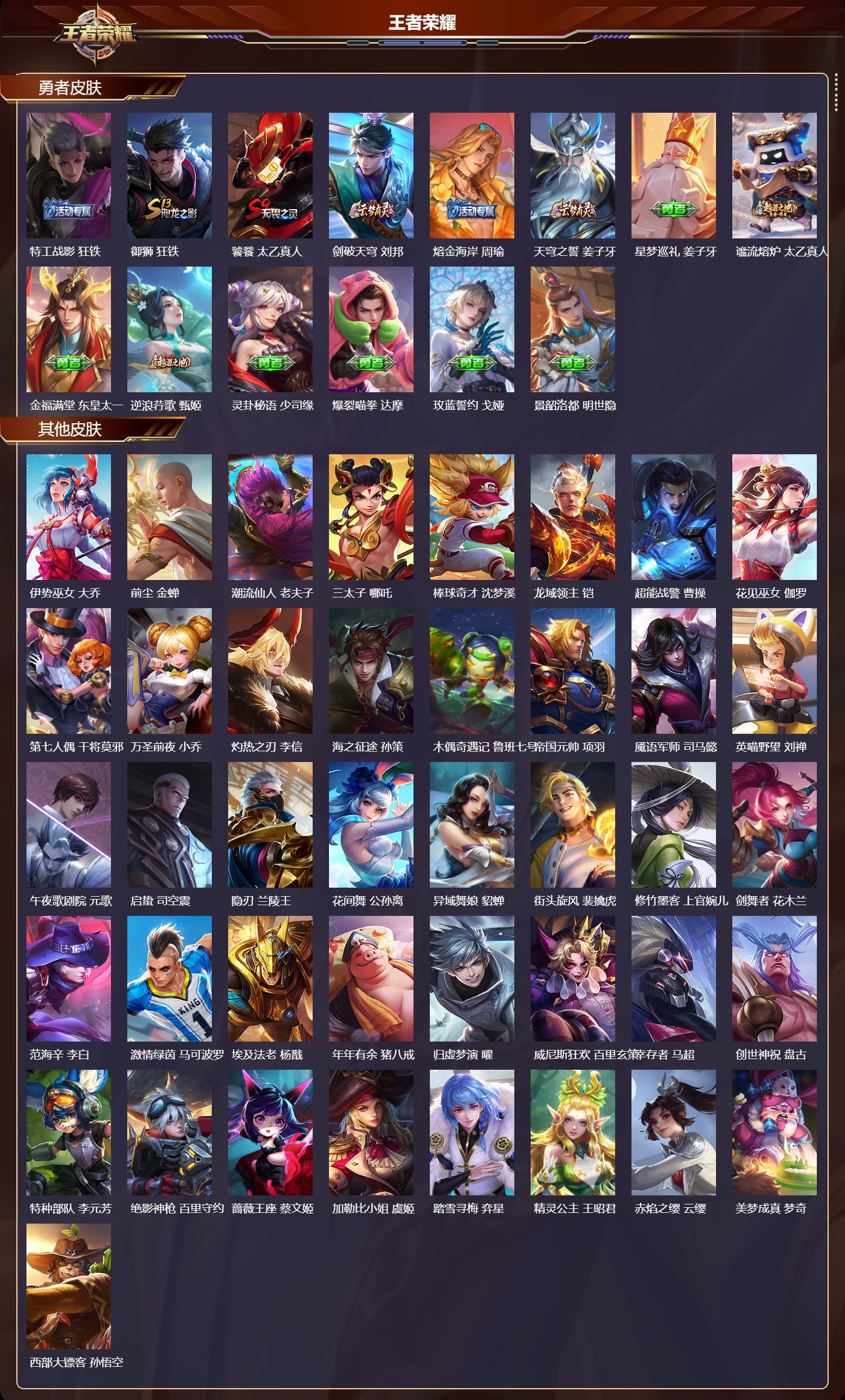 WZMK3463224王者荣耀账号详情图4