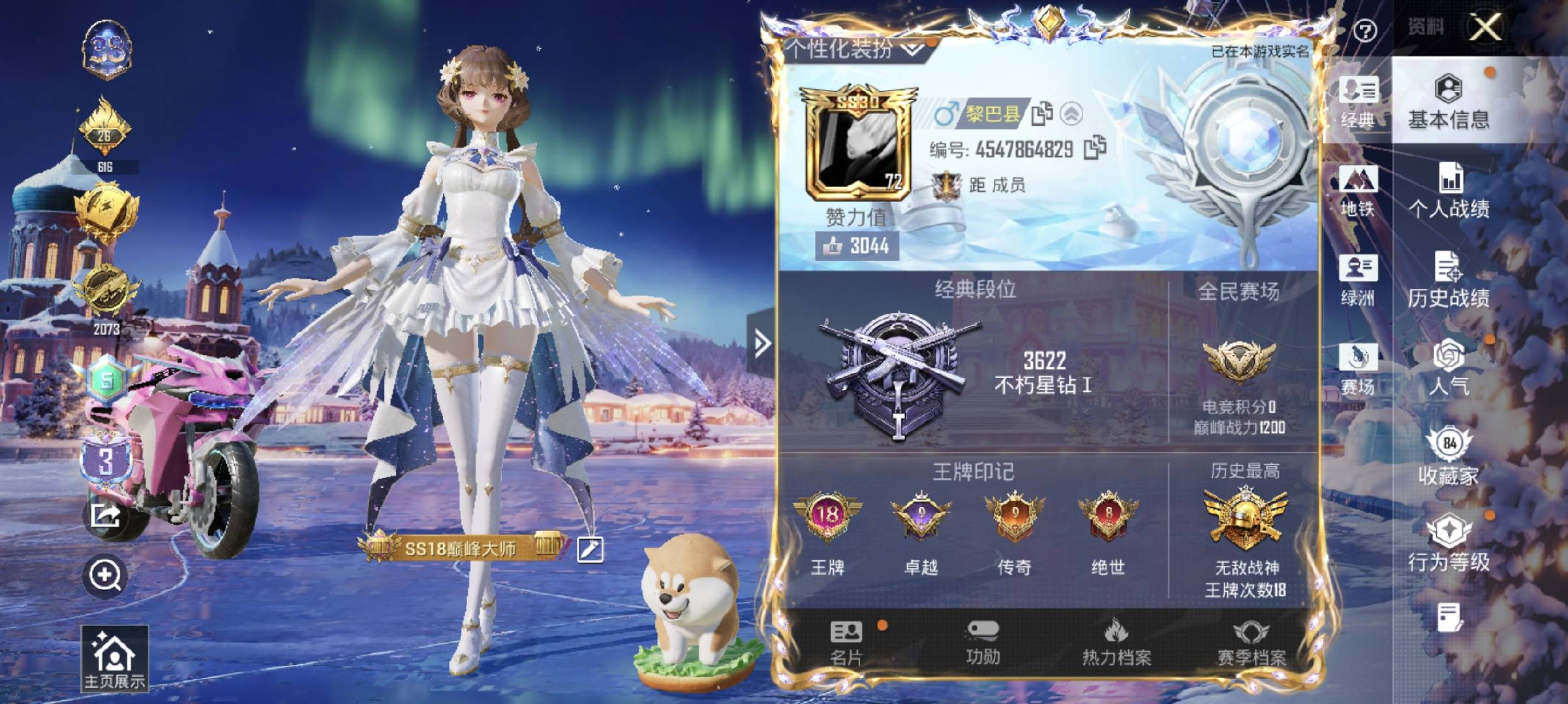 HPSJ3448362和平精英账号详情图2