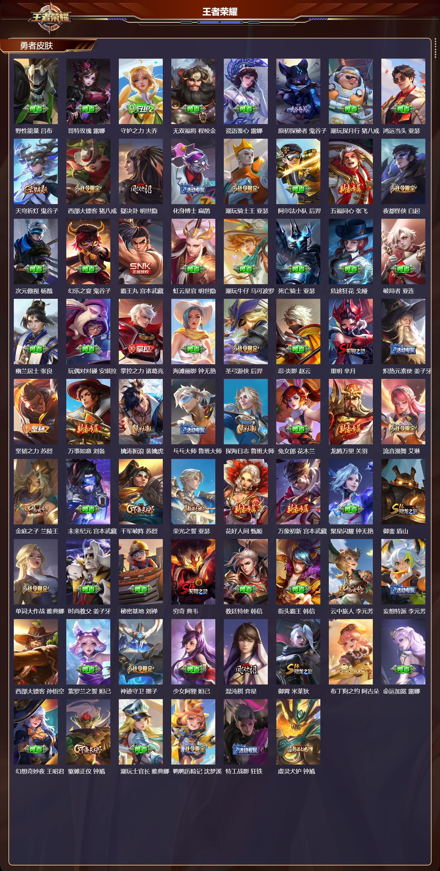 WZQM3474282王者荣耀账号详情图5