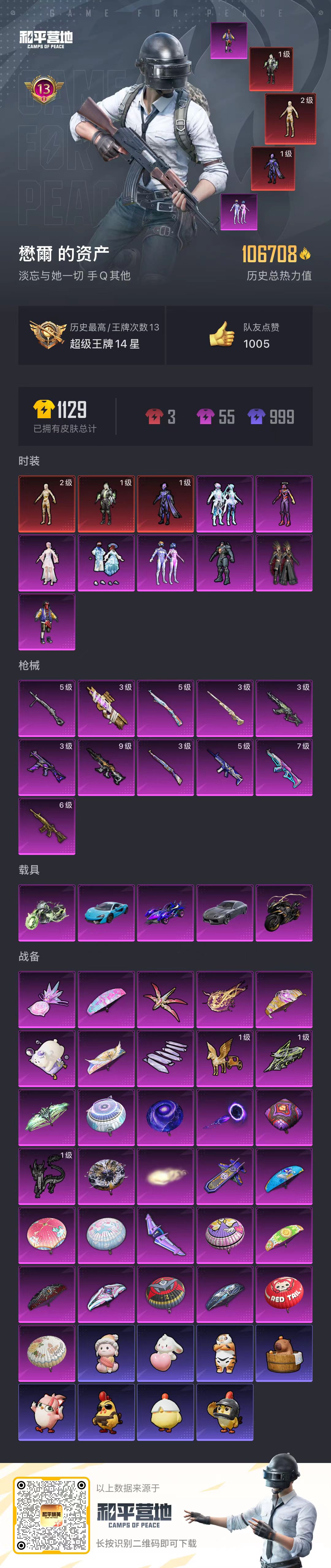 HPSJ3446187和平精英账号详情图3