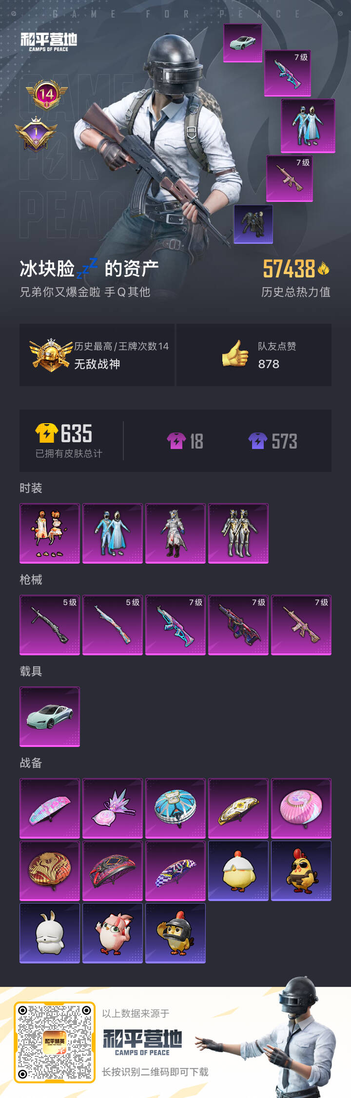 HPSJ3450191和平精英账号详情图4