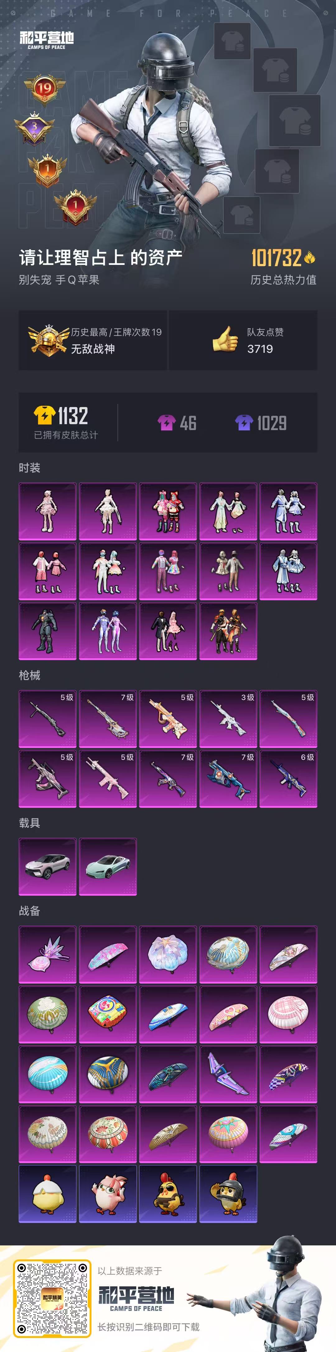 HPSJ3448431和平精英账号详情图2