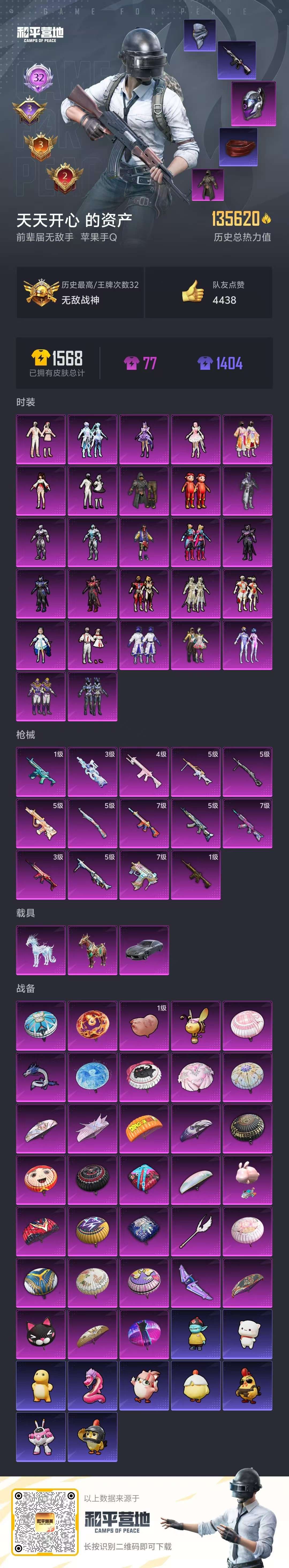 HPSJ3446621和平精英账号详情图3