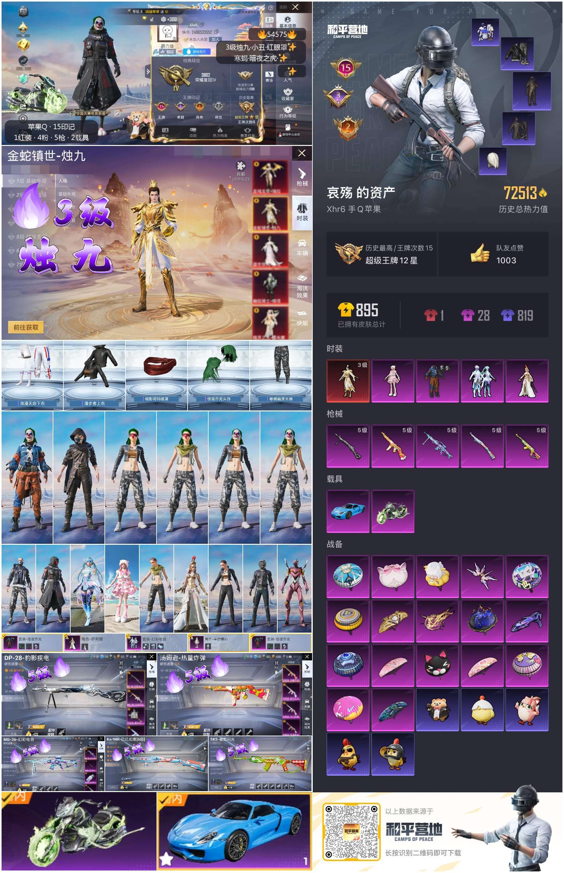 HPSJ3448395和平精英账号详情图3