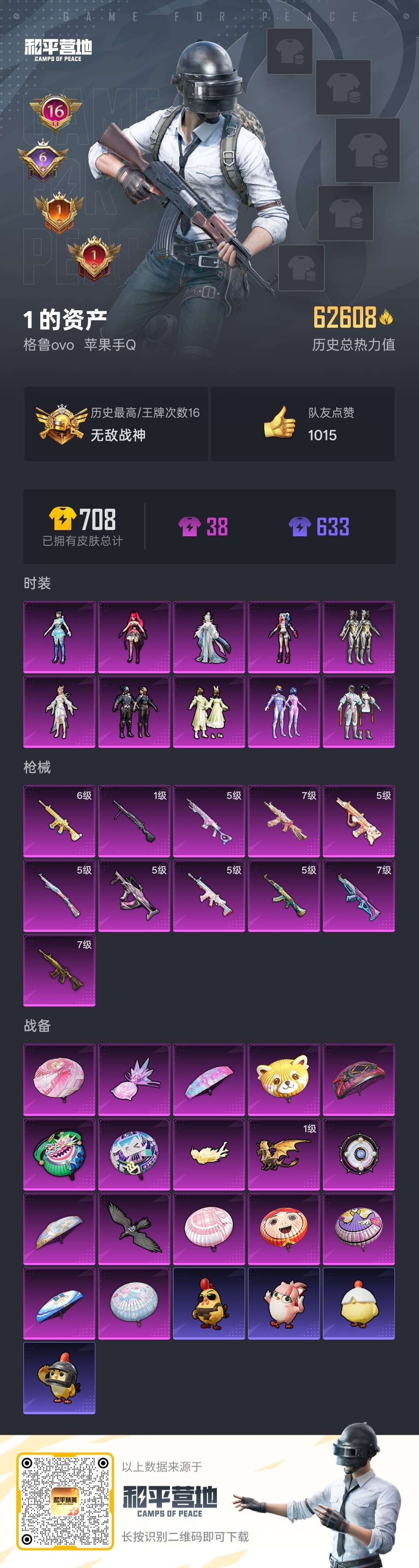 HPSJ3450187和平精英账号详情图4