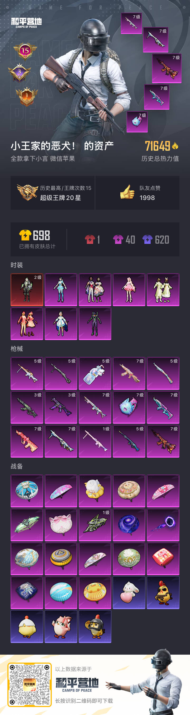 HPSJ3446225和平精英账号详情图4 HPSJ3446225和平精英账号详情图4