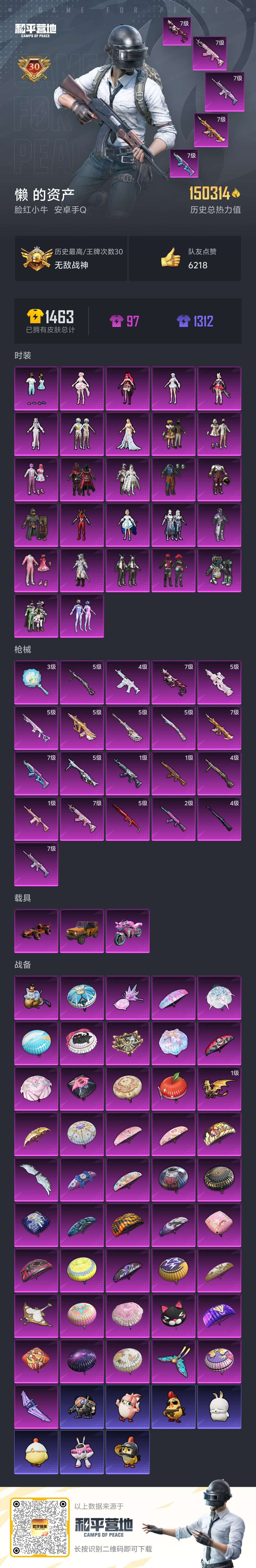 HPSJ3447506和平精英账号详情图3