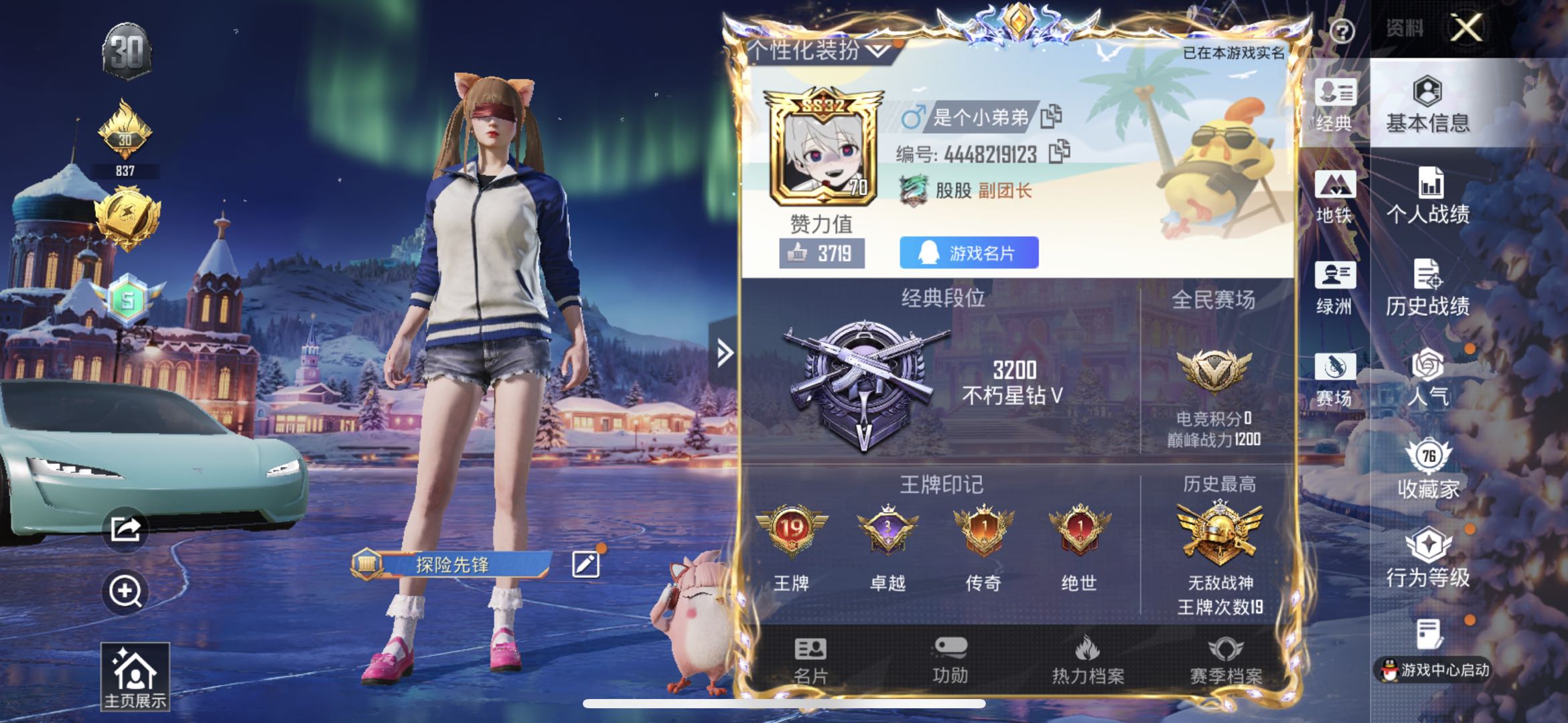 HPSJ3448431和平精英账号详情图3