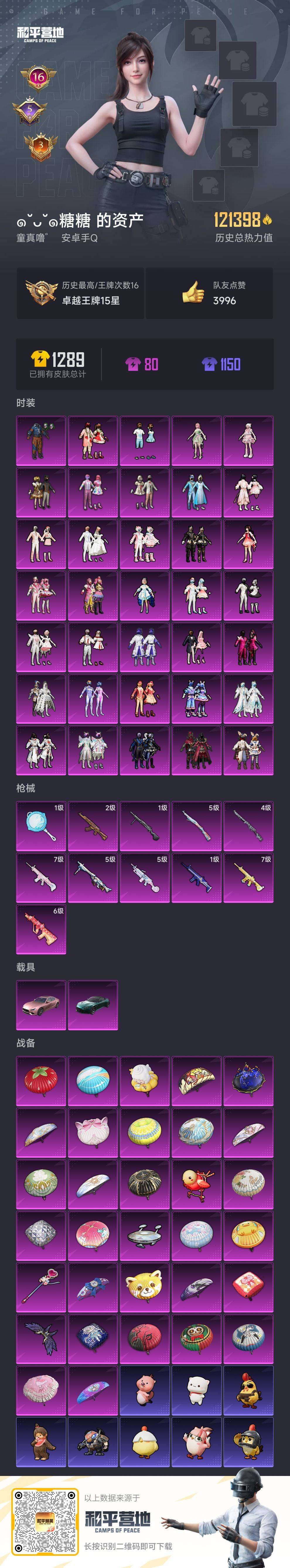 HPSJ3446297和平精英账号详情图3