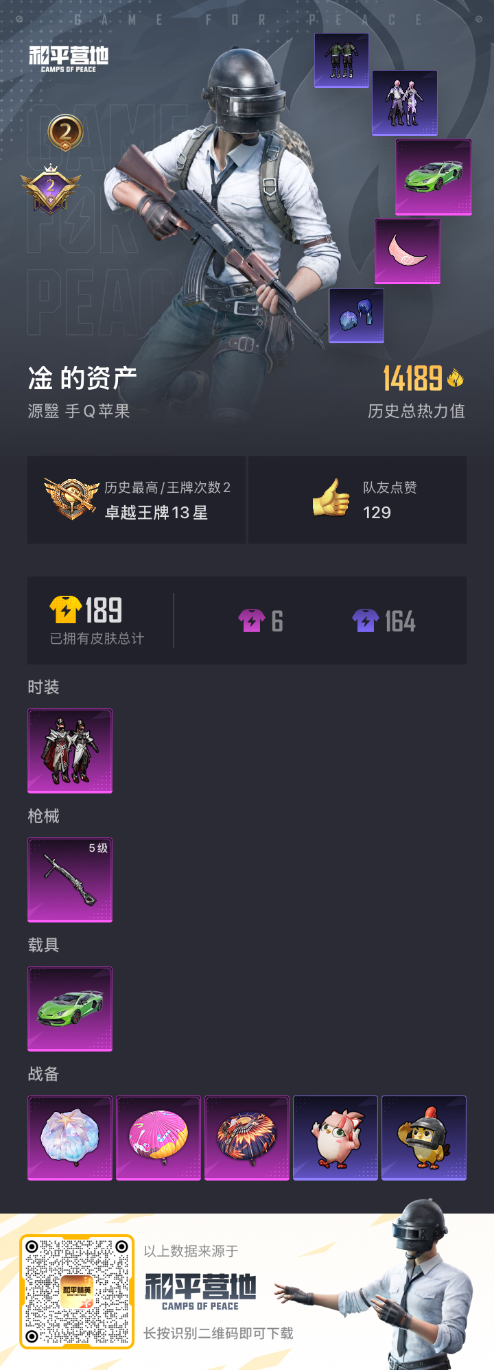 HPSJ3446306和平精英账号详情图3 HPSJ3446306和平精英账号详情图3