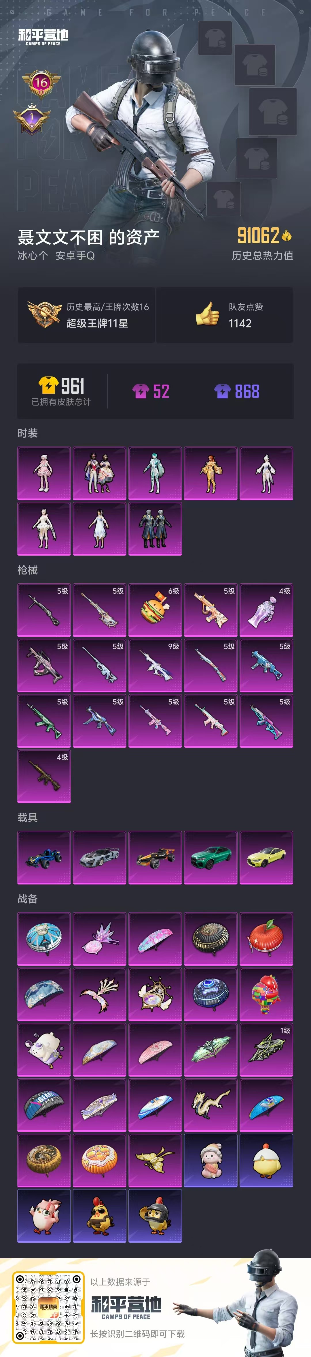 HPSJ3446610和平精英账号详情图3 HPSJ3446610和平精英账号详情图3