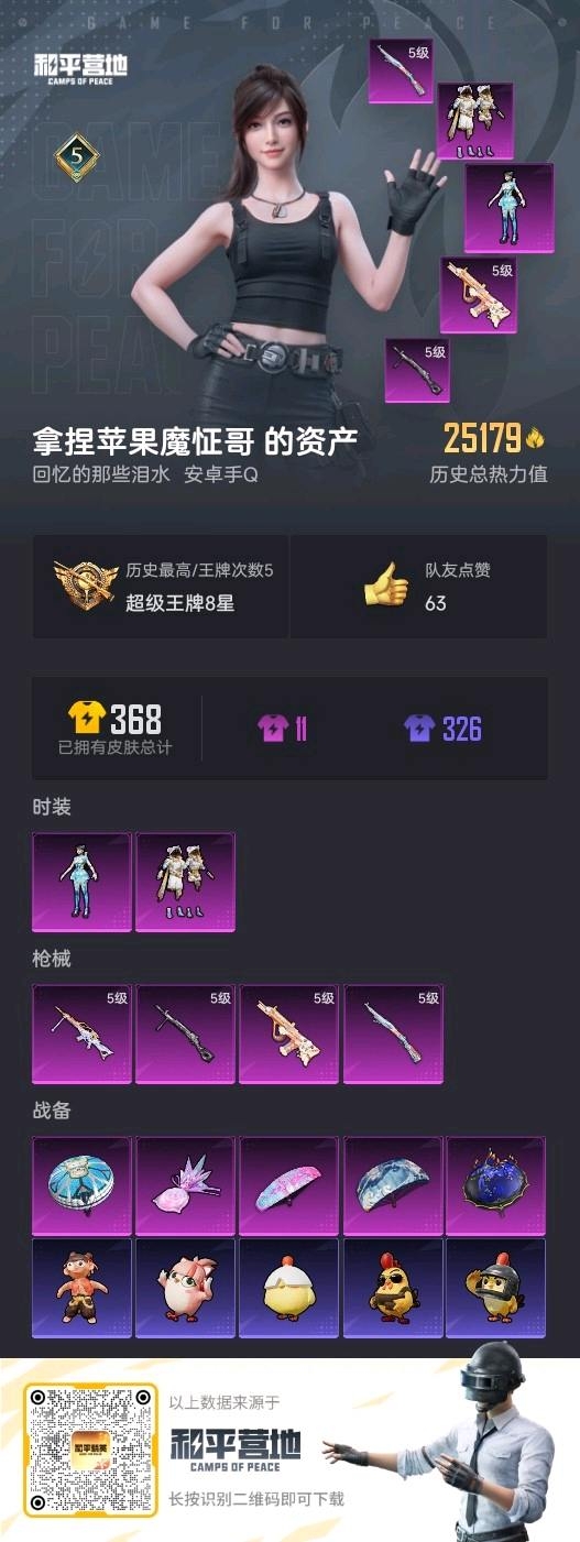 HPSJ3446229和平精英账号详情图3