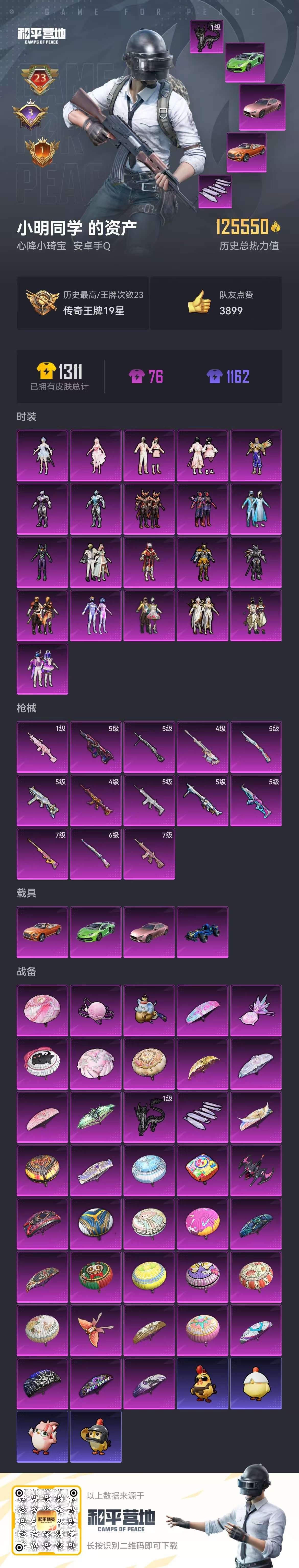 HPSJ3450197和平精英账号详情图4