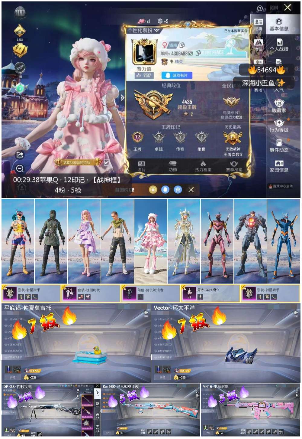 HPSJ3450129和平精英账号详情图4