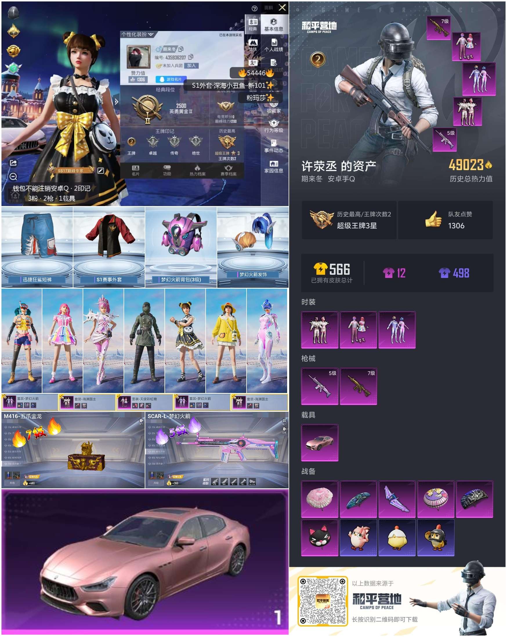 HPSJ3447495和平精英账号详情图2