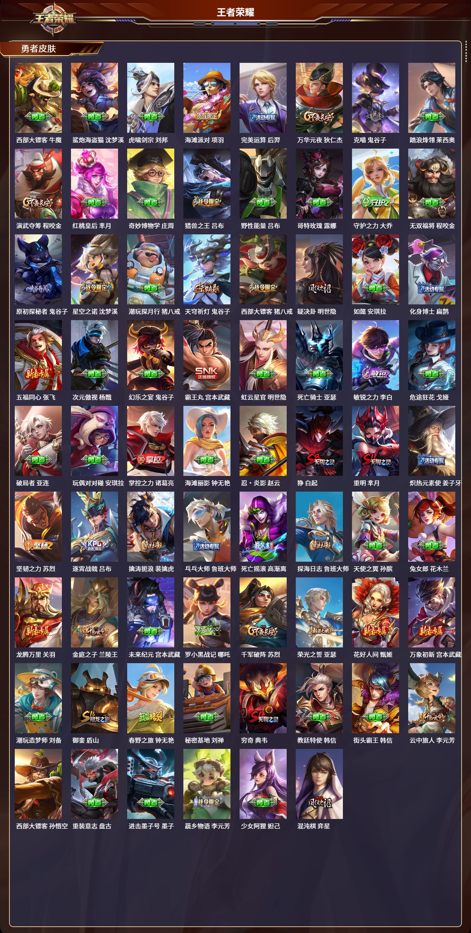 WZCMW4211229王者荣耀账号详情图4