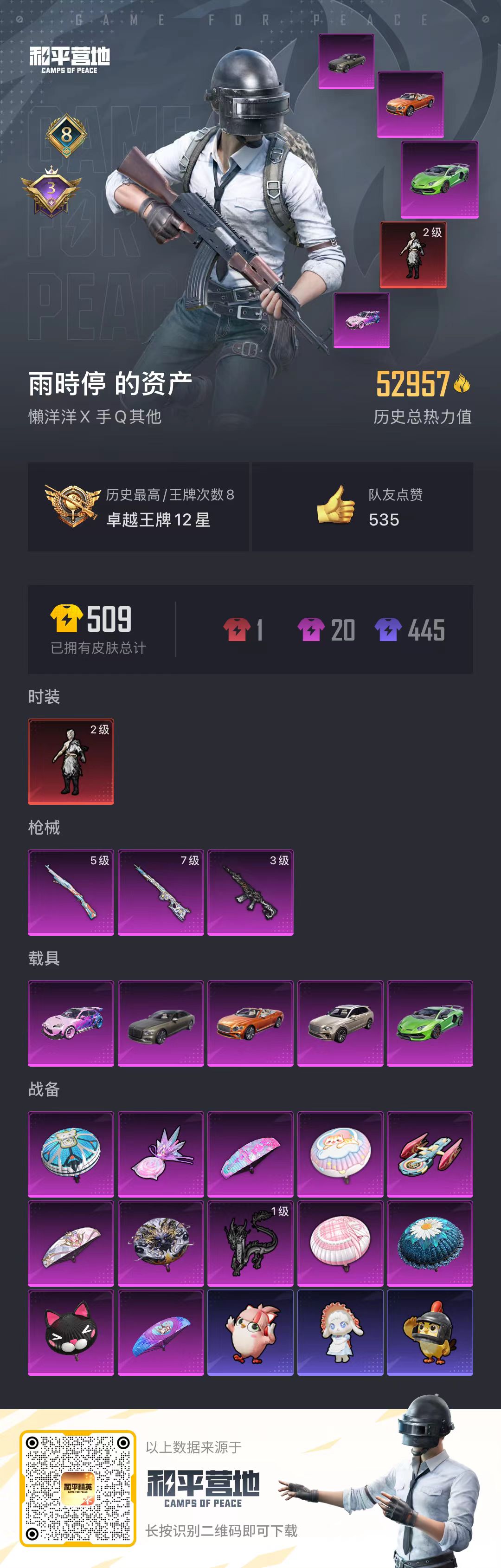 HPSJ3446203和平精英账号详情图4 HPSJ3446203和平精英账号详情图4