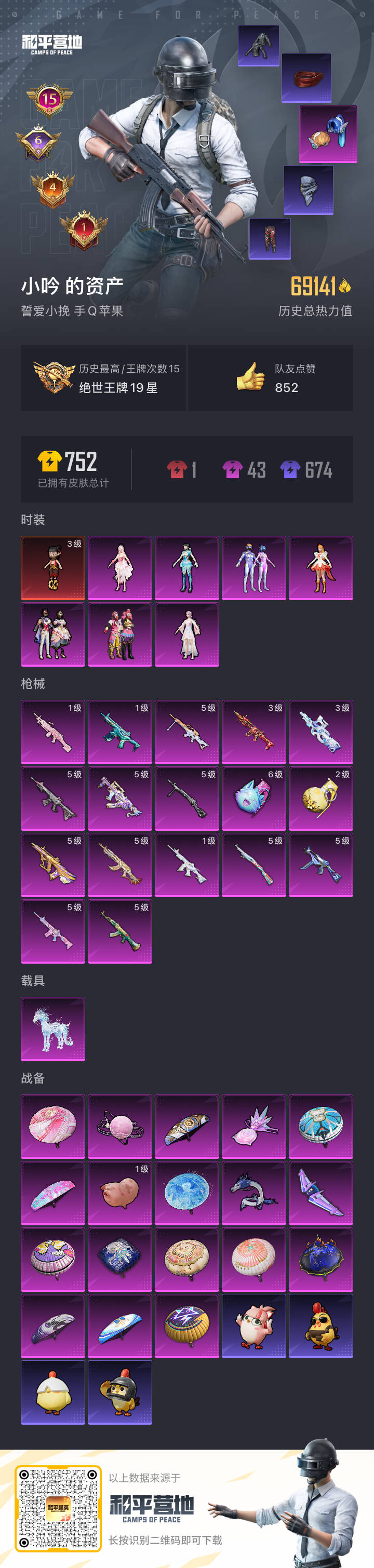 HPSJ3448432和平精英账号详情图3 HPSJ3448432和平精英账号详情图3