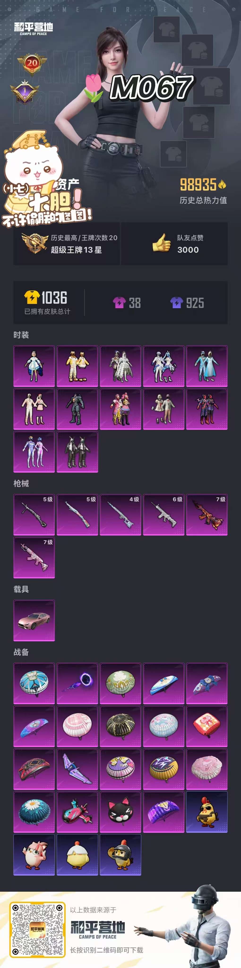 HPCMW3445702和平精英账号详情图2