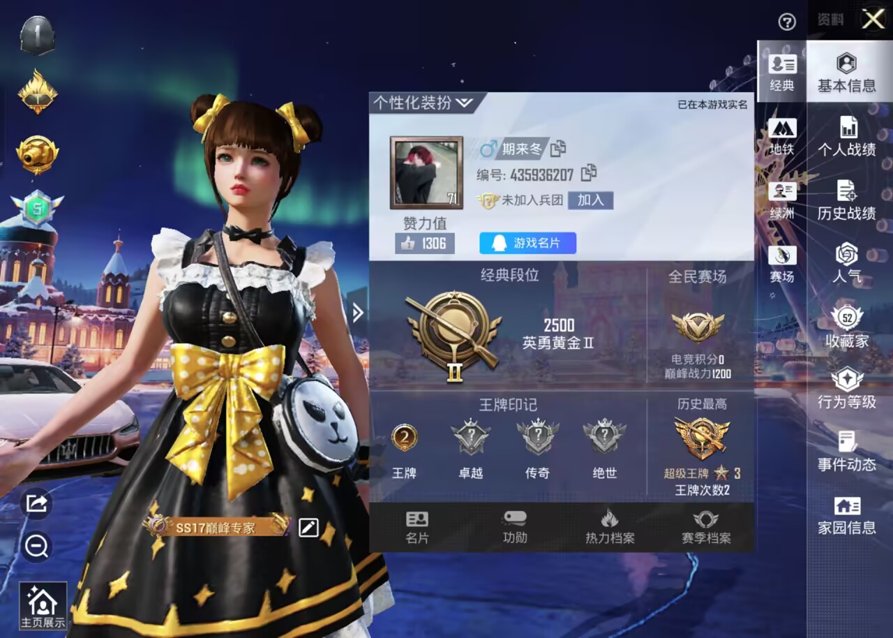 HPSJ3447495和平精英账号详情图4