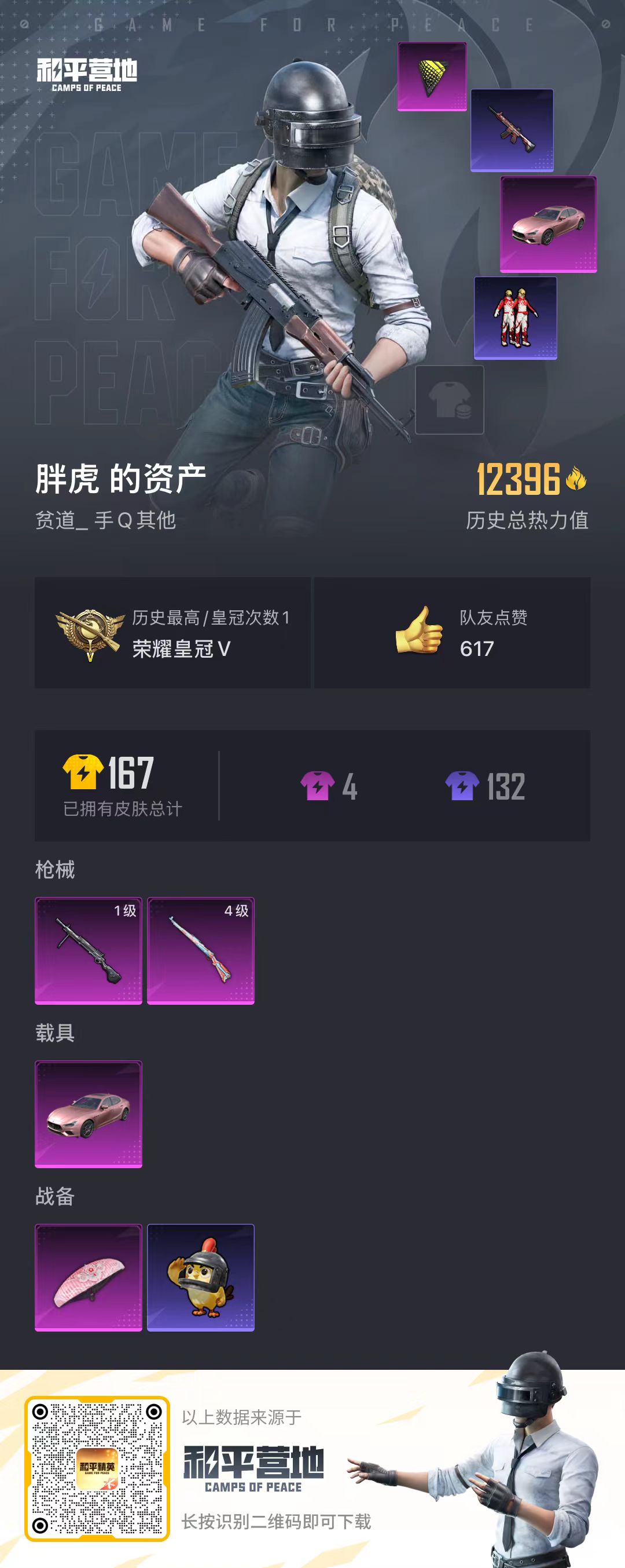 HPSJ3446458和平精英账号详情图3