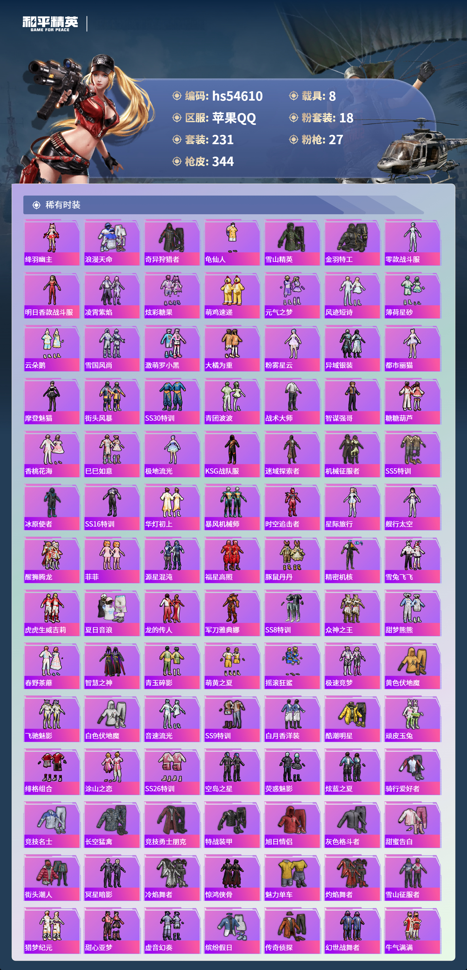 HPSJ3448430和平精英账号详情图6