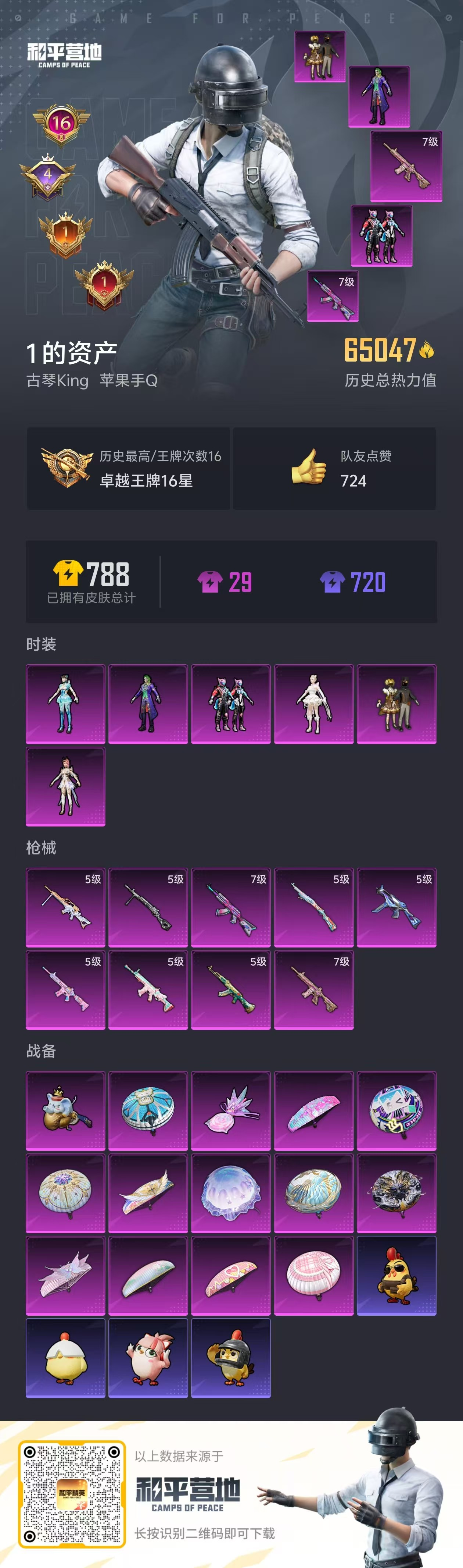 HPSJ3450204和平精英账号详情图2