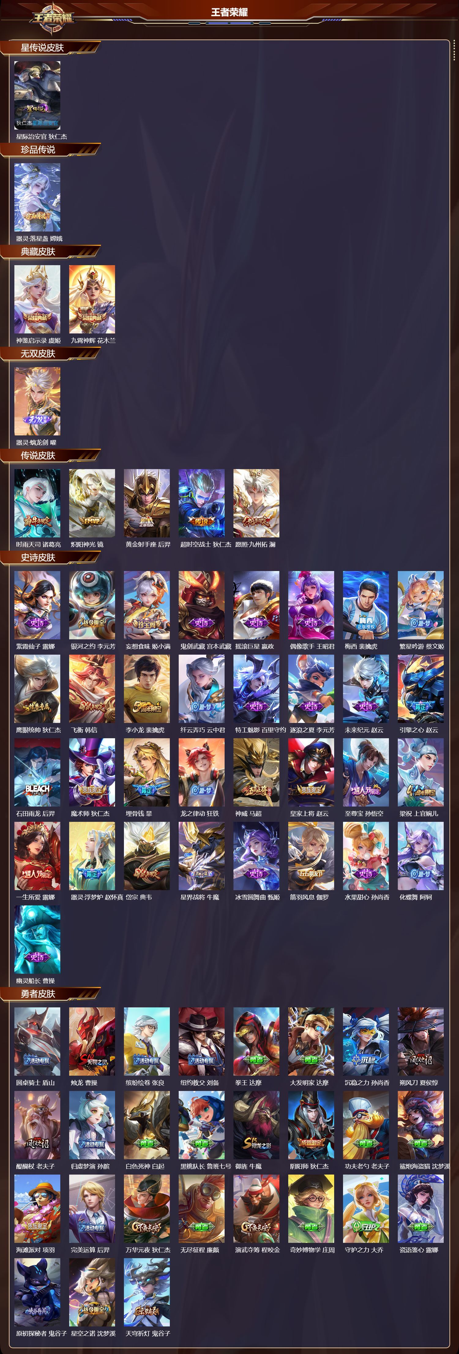 WZQM3474077王者荣耀账号详情图3 WZQM3474077王者荣耀账号详情图3