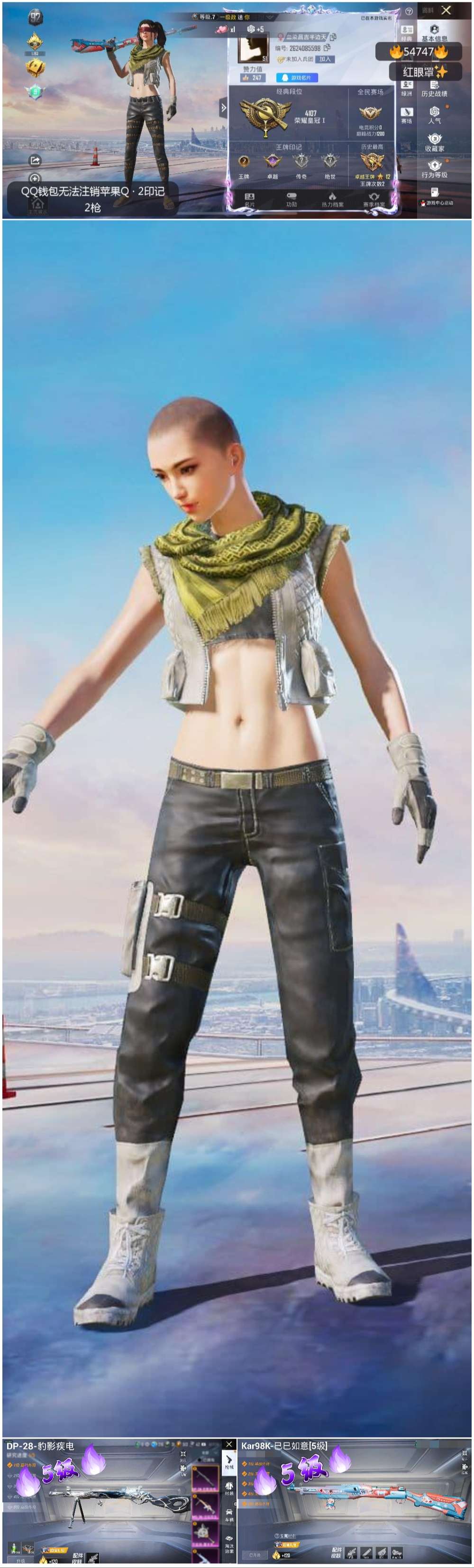 HPSJ3450189和平精英账号详情图2