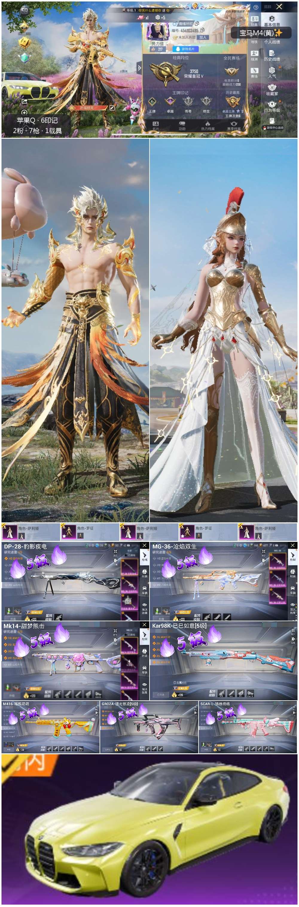 HPSJ3446298和平精英账号详情图4