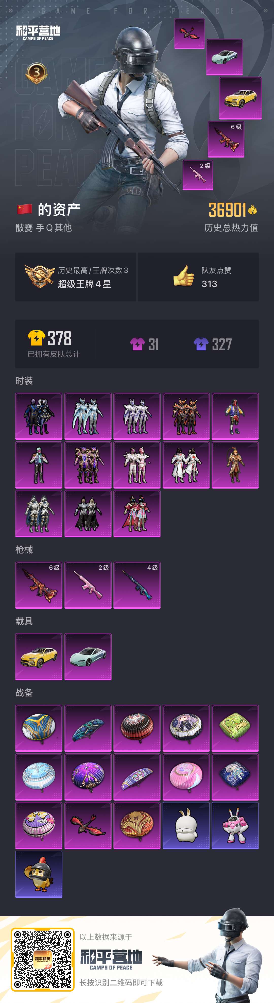 HPSJ3448423和平精英账号详情图4 HPSJ3448423和平精英账号详情图4