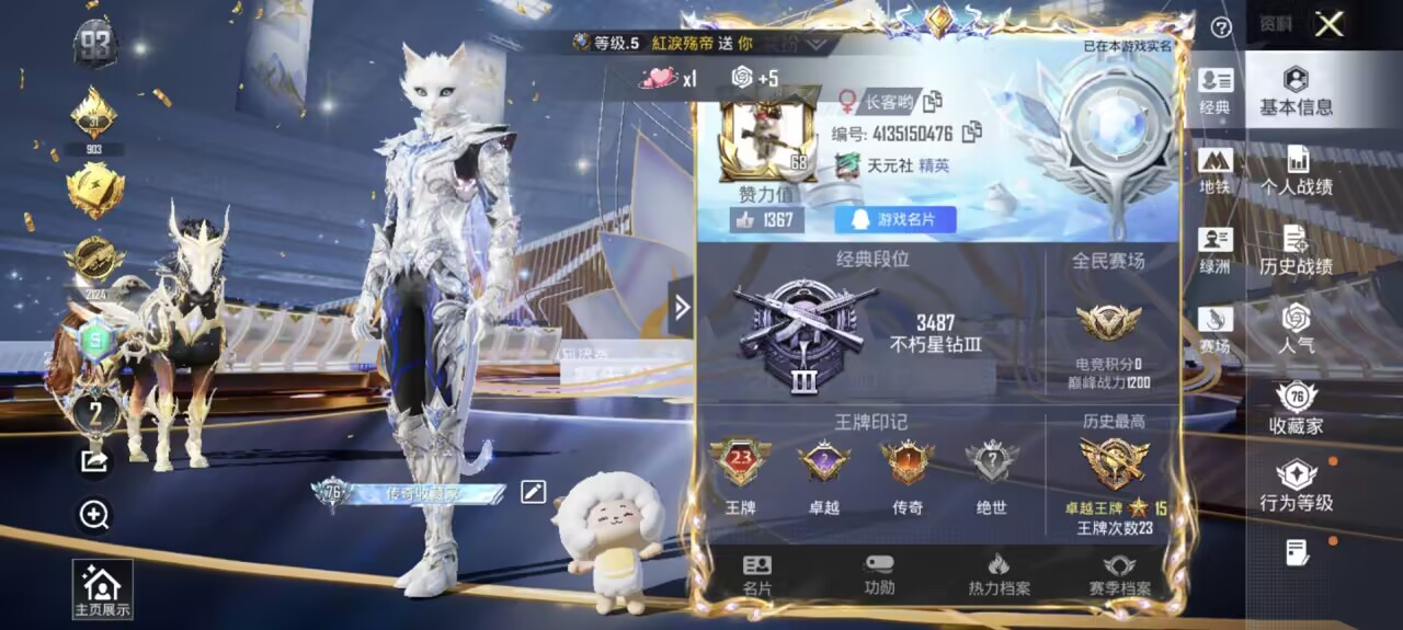 HPSJ3446286和平精英账号详情图2