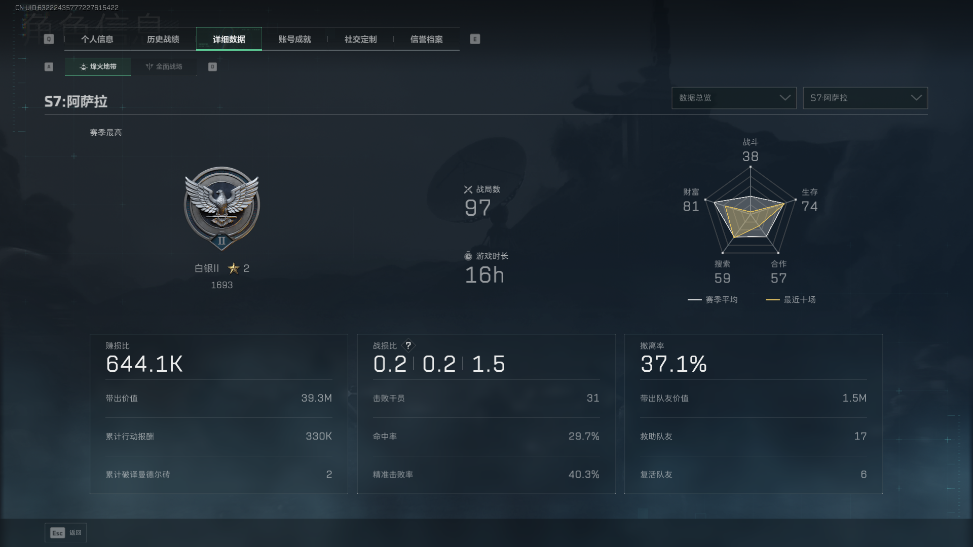 SJZCMW397891三角洲行动账号详情图4