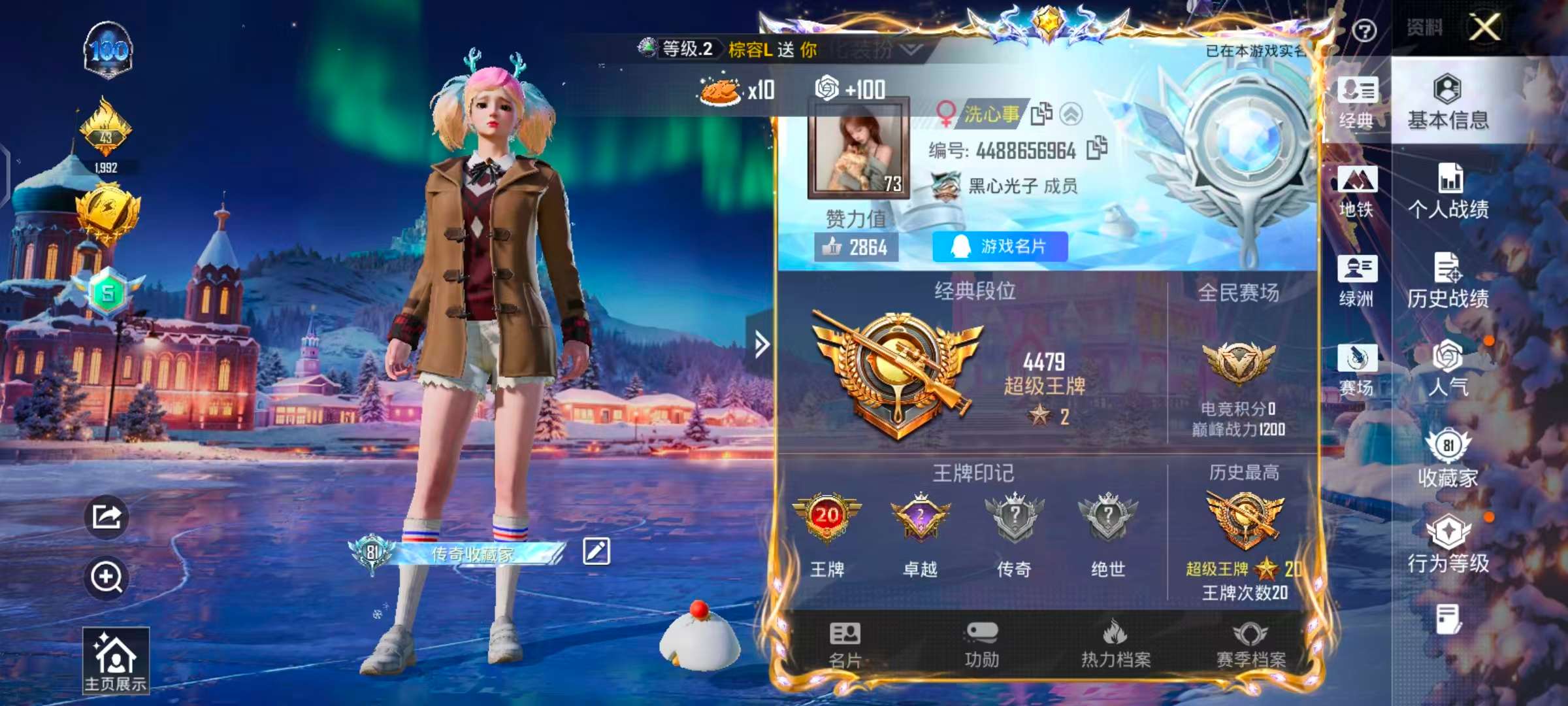 HPSJ3447682和平精英账号详情图2