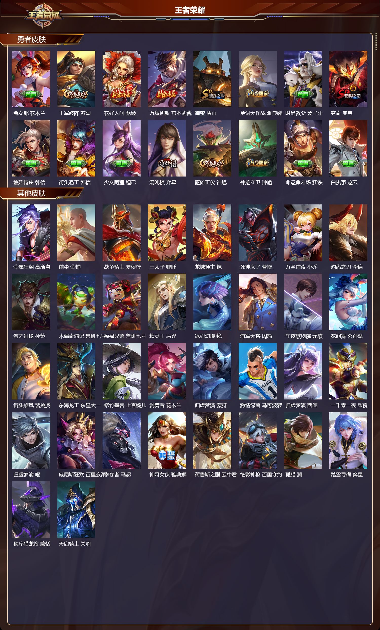 WZQM3474109王者荣耀账号详情图4