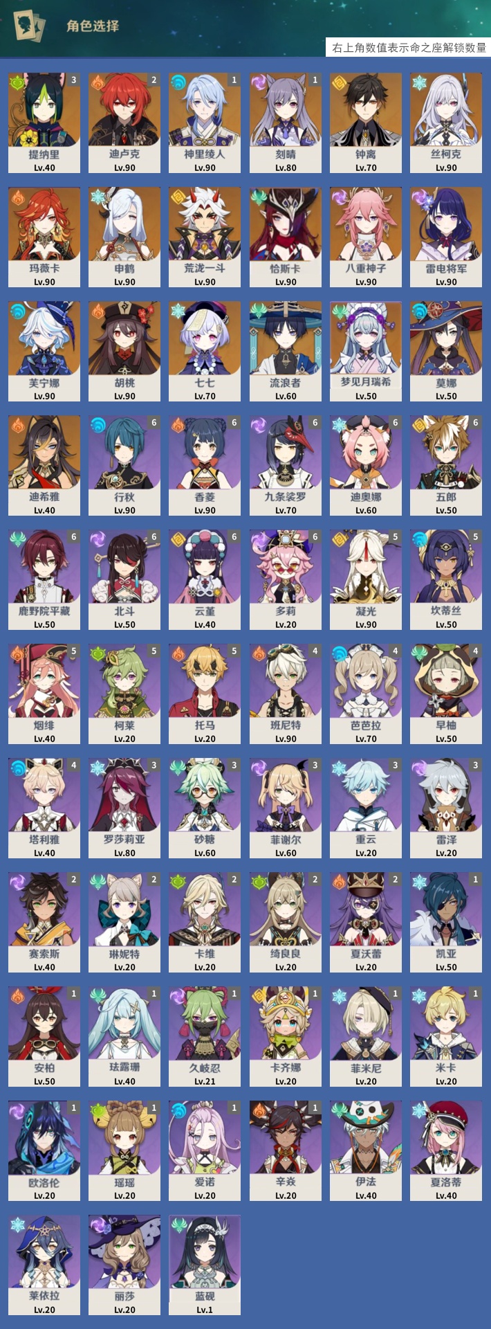 YSMK316902原神账号详情图3