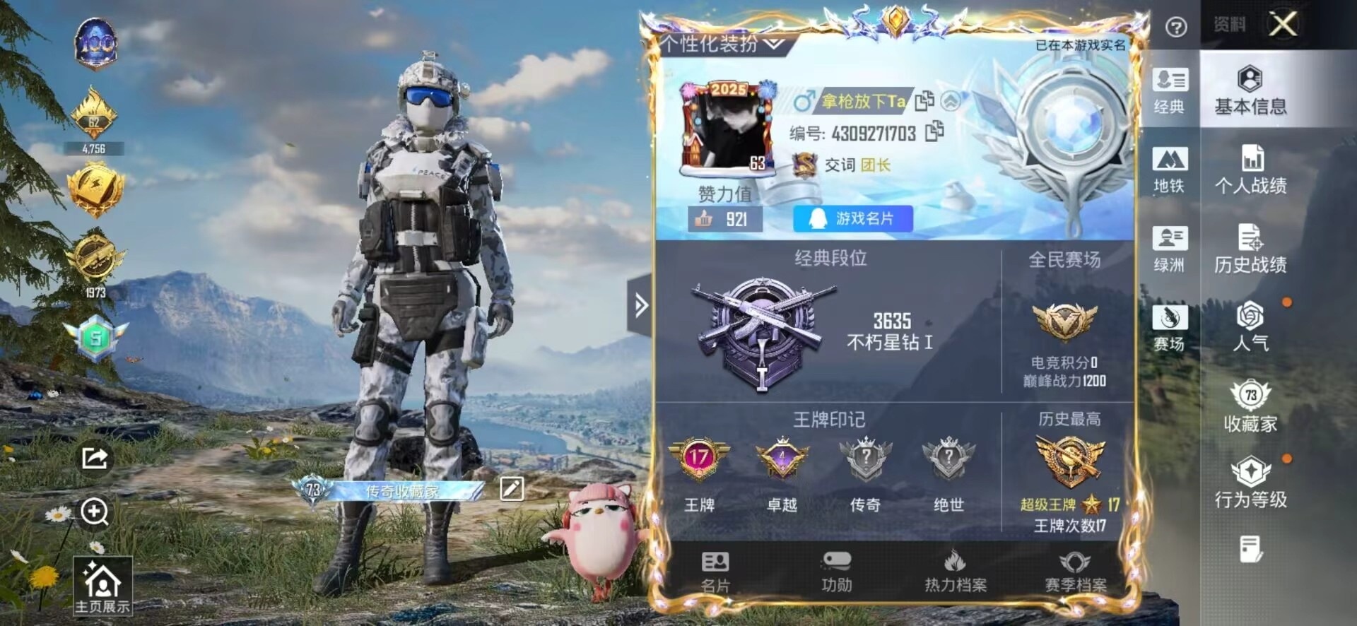 HPSJ3451633和平精英账号详情图3