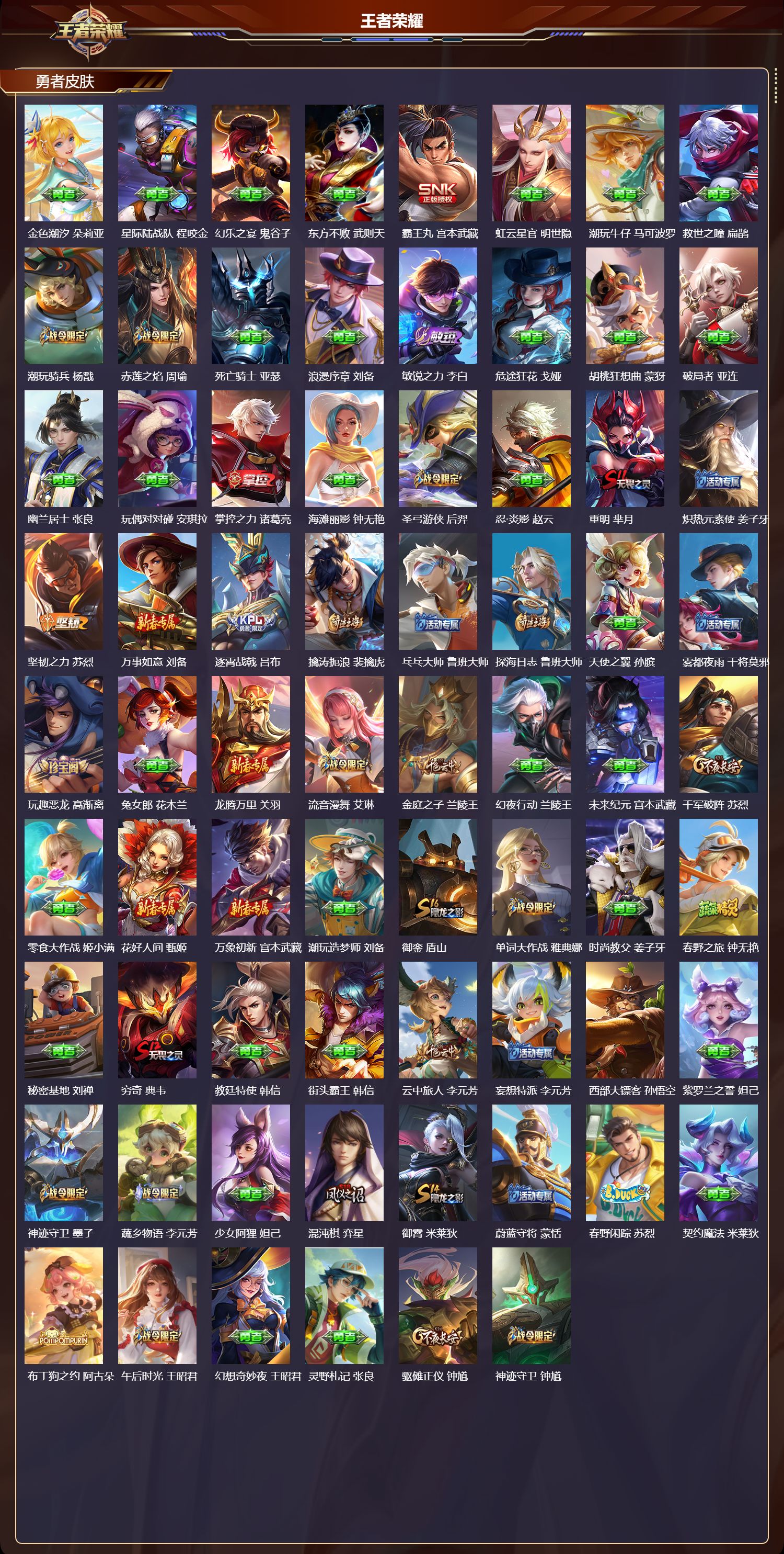 WZQM3474334王者荣耀账号详情图6