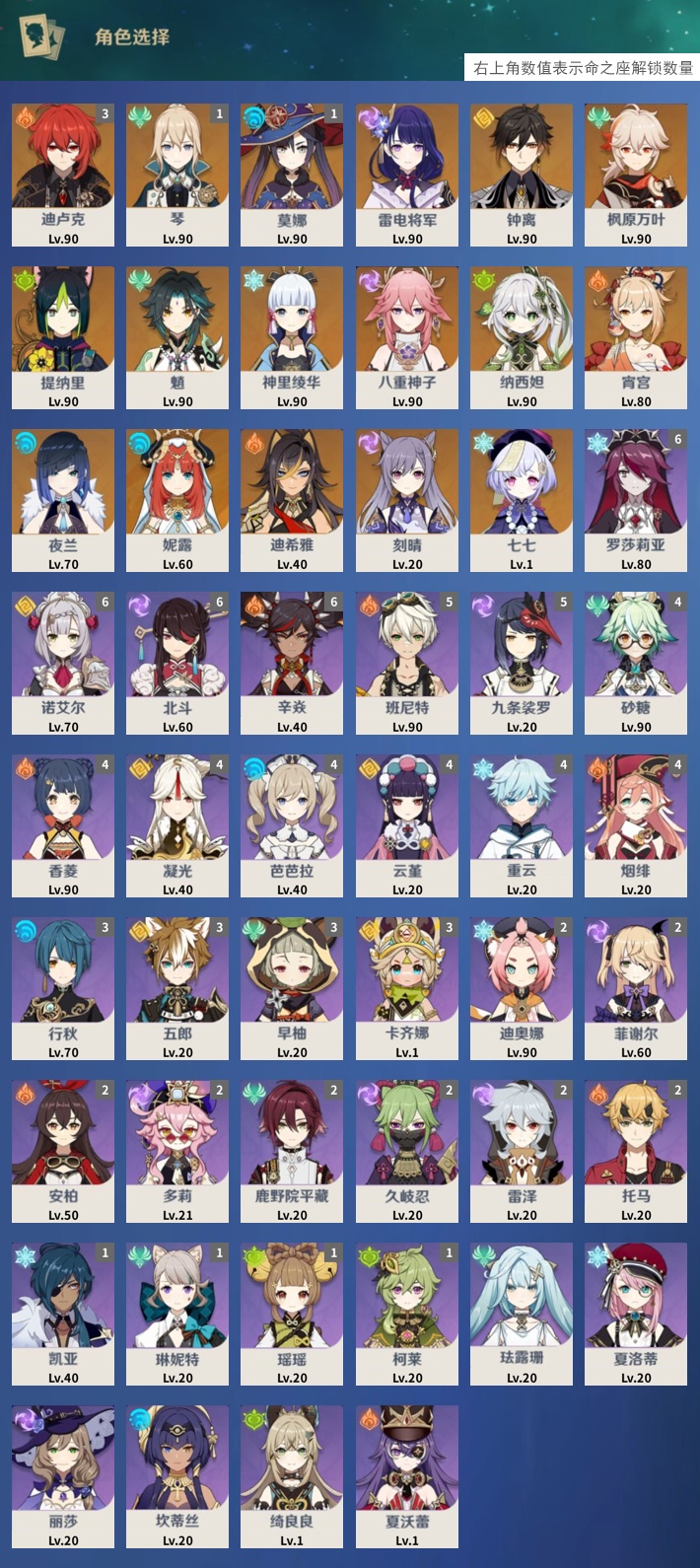 YSMK316745原神账号详情图3