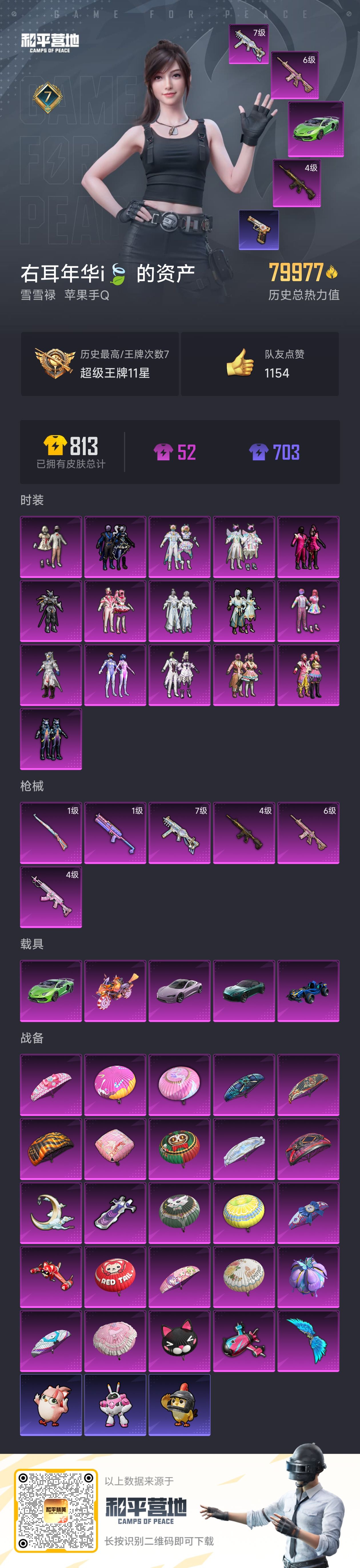 HPZM3452900和平精英账号详情图2