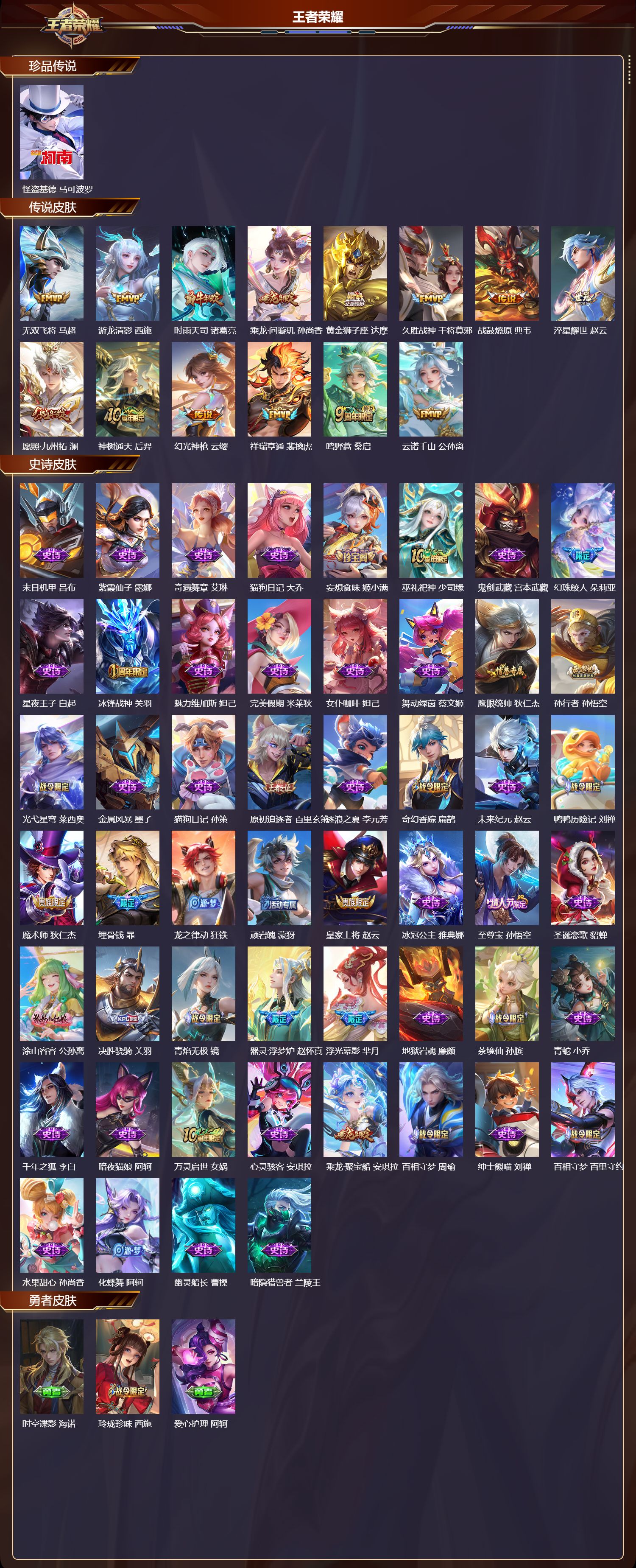 WZMK3465515王者荣耀账号详情图2